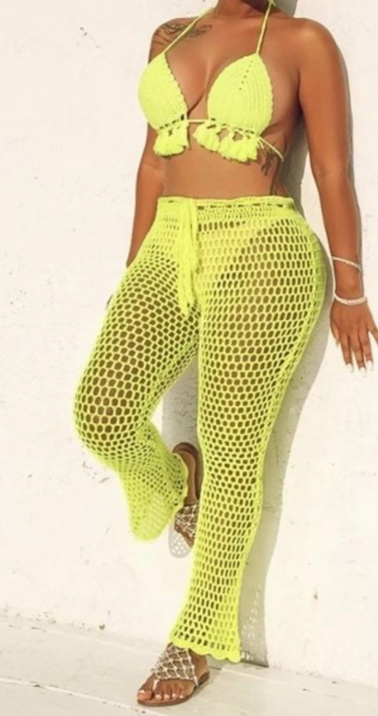 Neon Country Gal Poolside swimsuit coverup