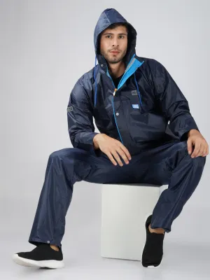 NiceG Men's Raincoats: Stay Dry in Comfort and Style | Navy Blue