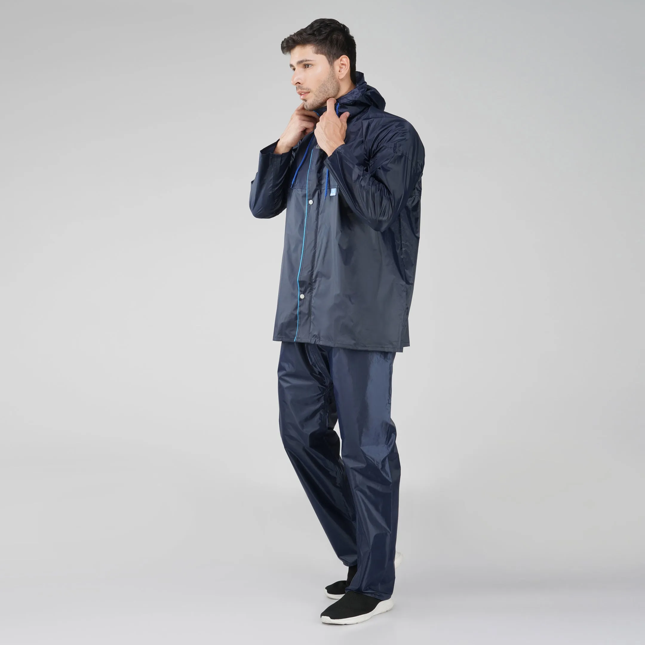NiceG Men's Raincoats: Stay Dry in Comfort and Style | Navy Blue