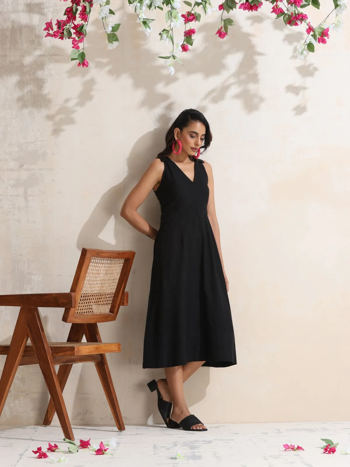 Nyssa - Halter neck midi dress