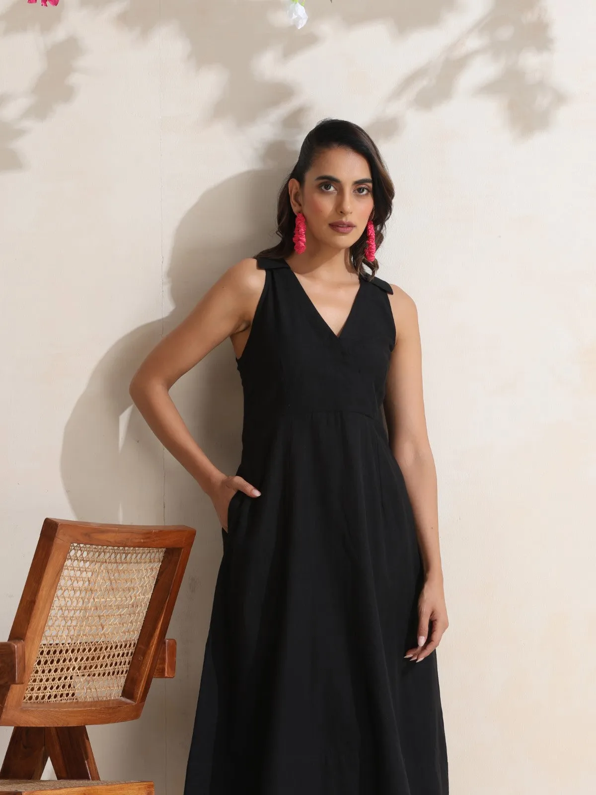 Nyssa - Halter neck midi dress