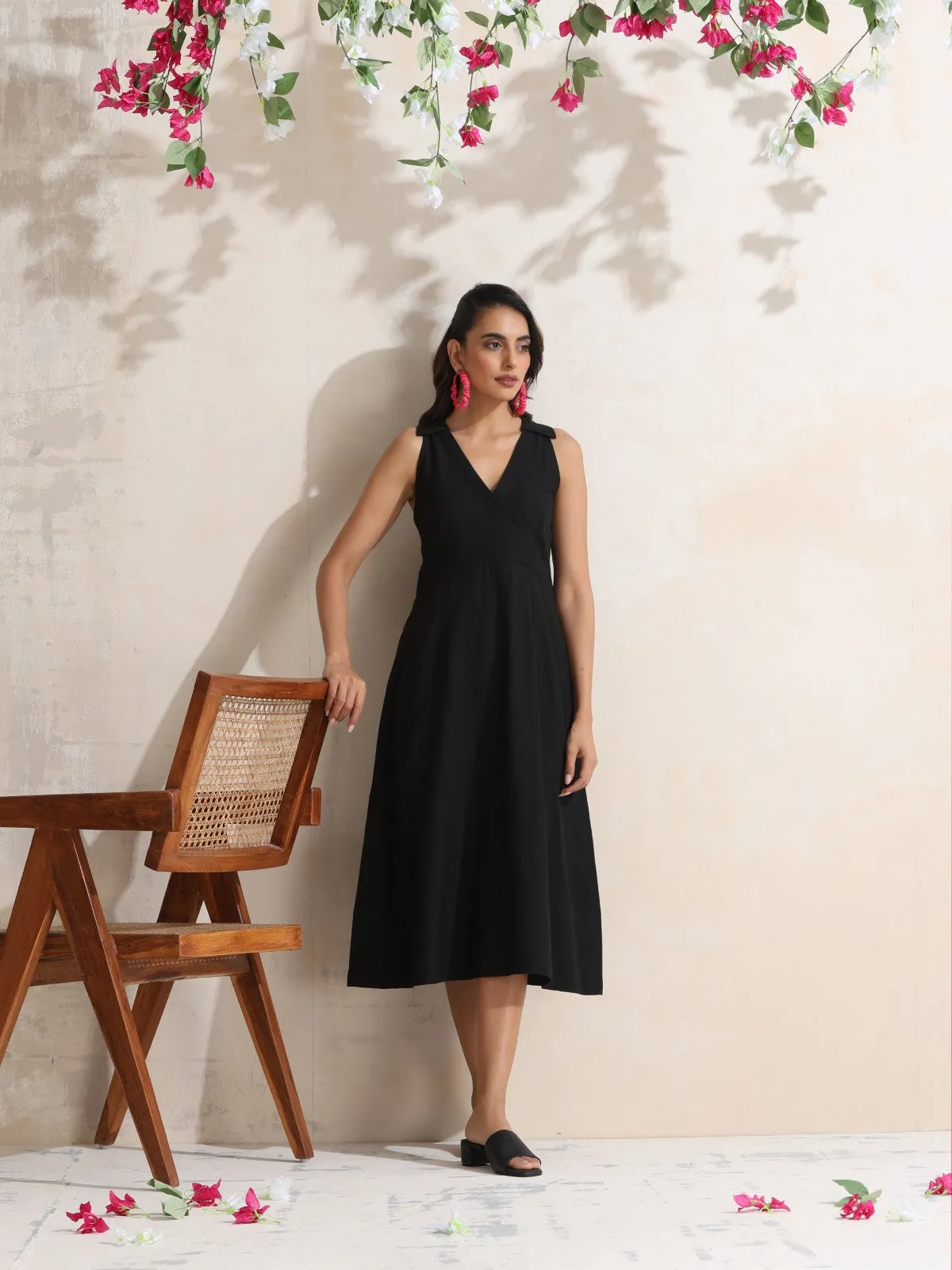 Nyssa - Halter neck midi dress