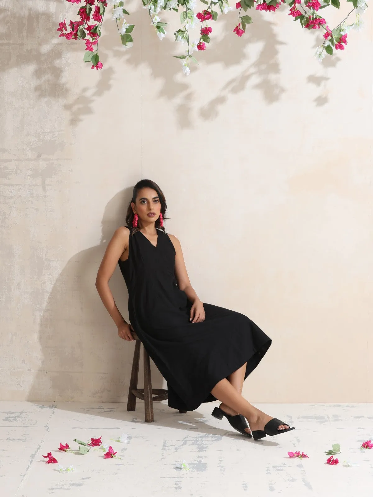 Nyssa - Halter neck midi dress
