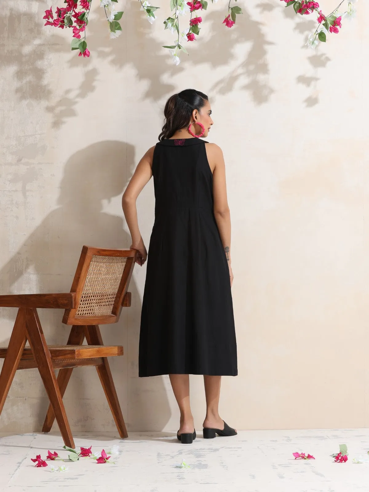 Nyssa - Halter neck midi dress