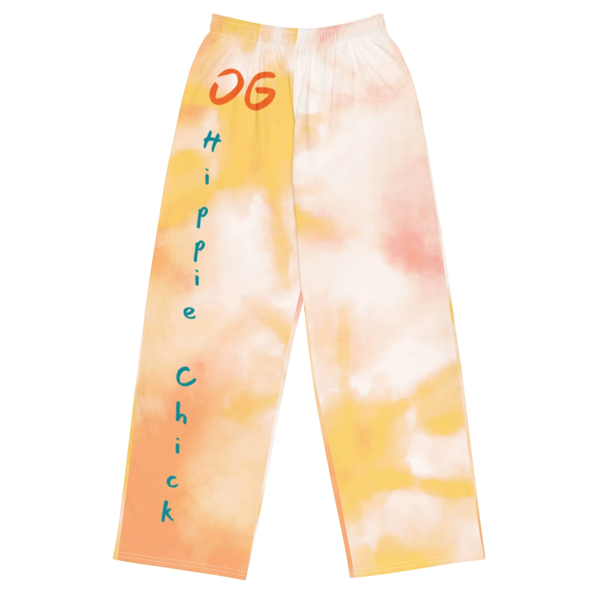 Orange Tie Dye Unisex Pants - OG Hippie Chick