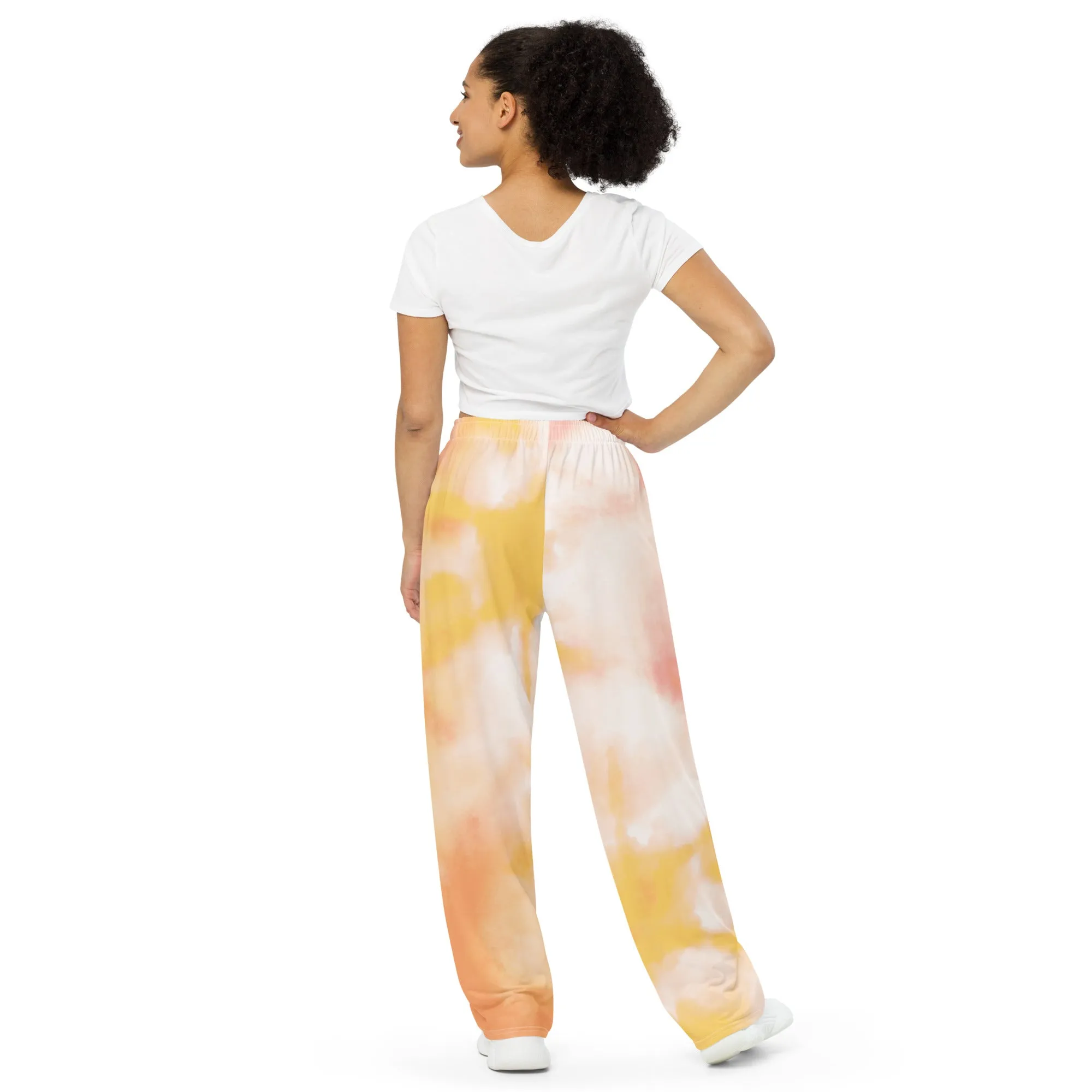 Orange Tie Dye Unisex Pants - OG Hippie Chick