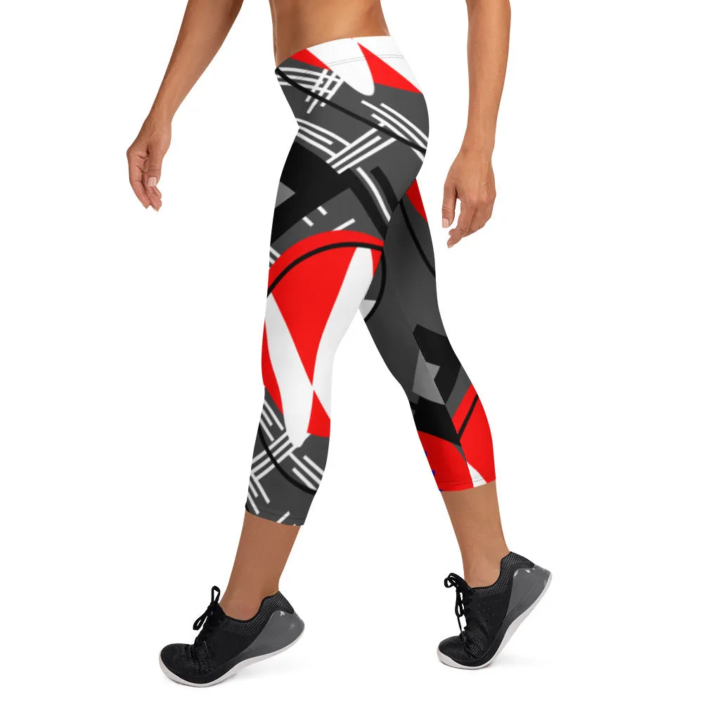 Origen Destination |On-Arrival Point of Origen Symbol-inspired Gray Capri Leggings