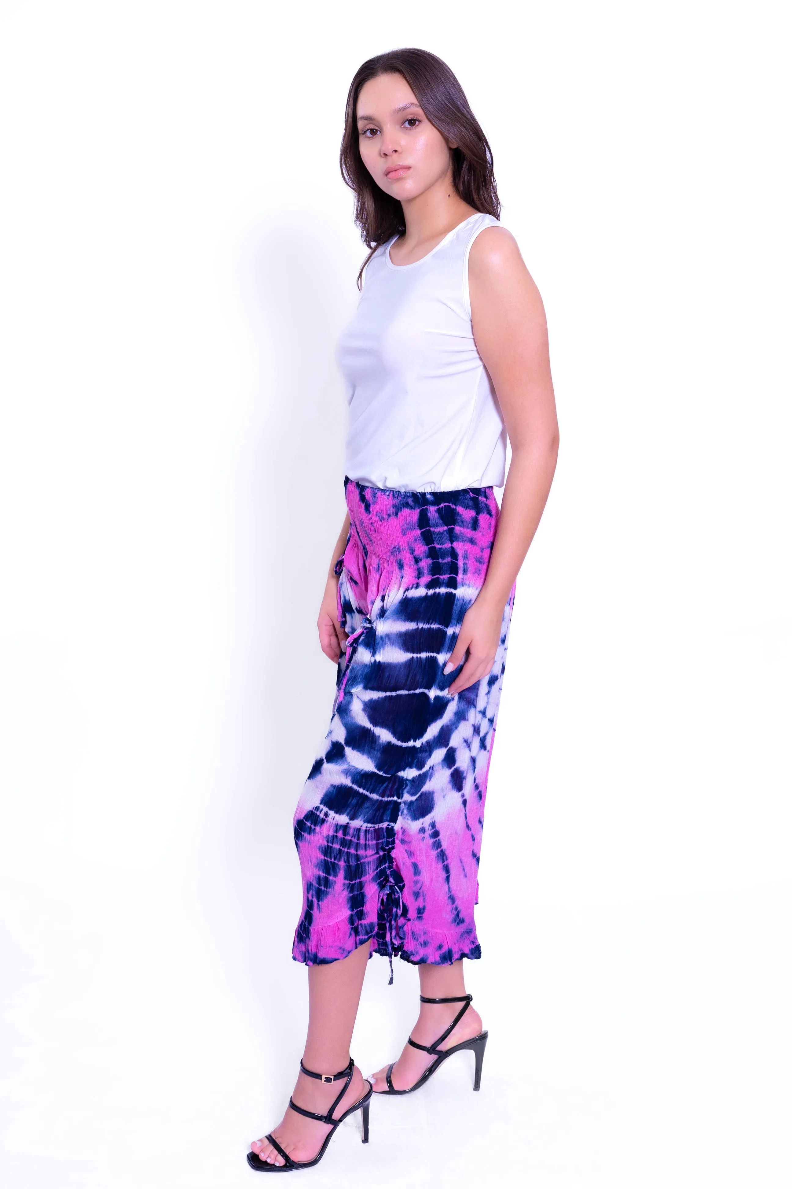 P-15TD Tie dye Ruffle Pant