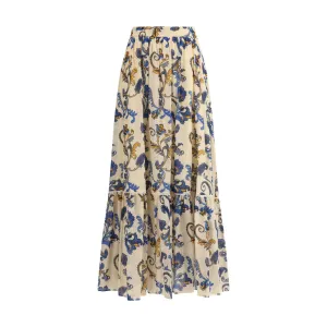 Paisley printed Long Skirt