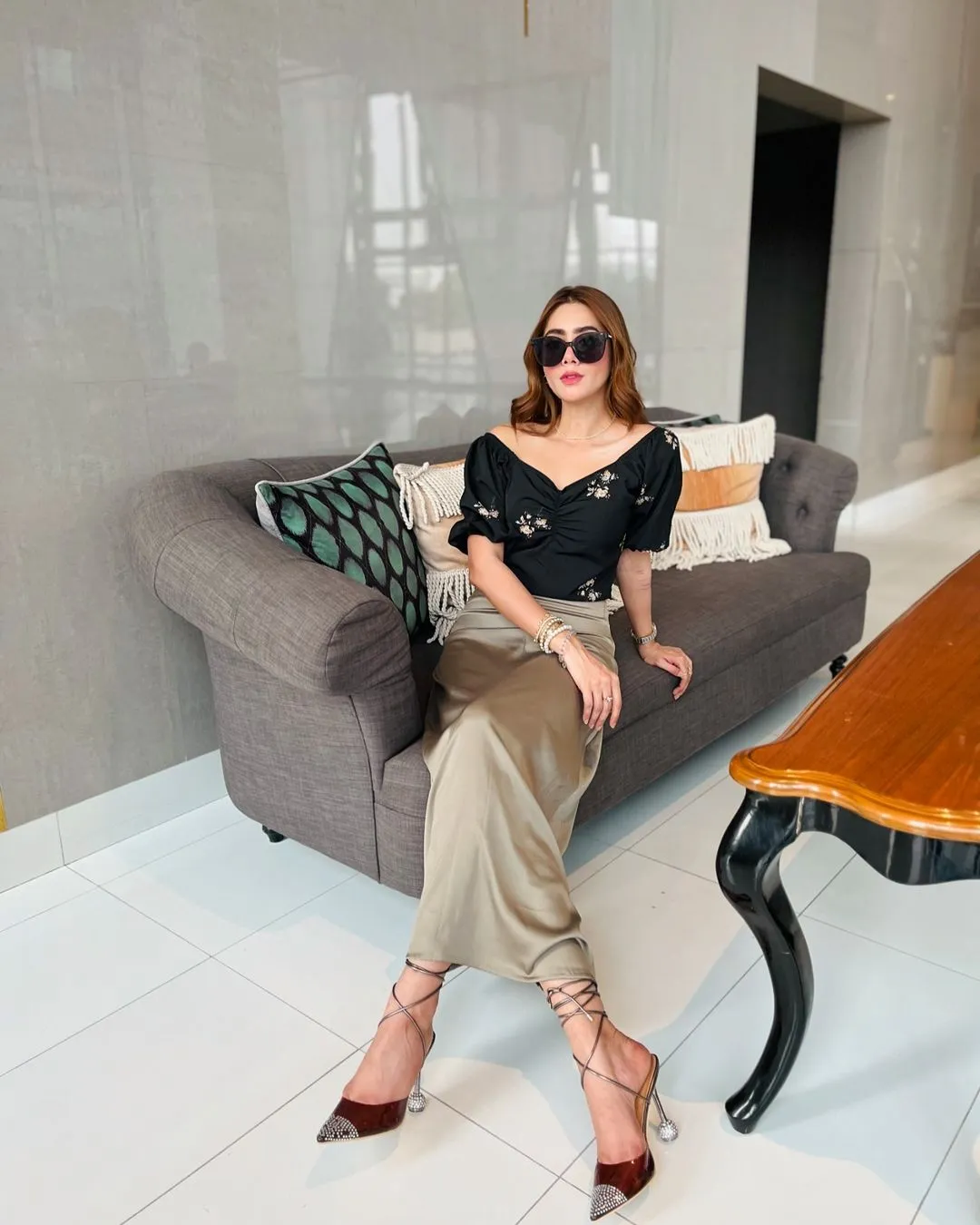 Parien High Waist Solid A-line Skirt( CLEARANCE SALE