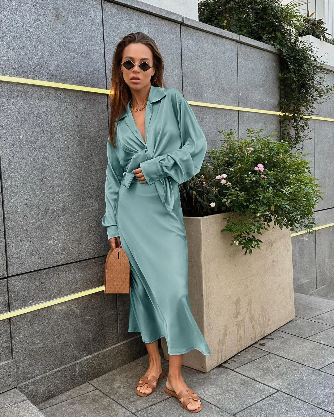 Parisian Grace Satin Set