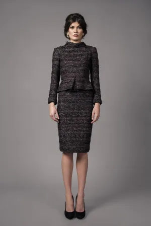 Peplum skirt suit - Tweed