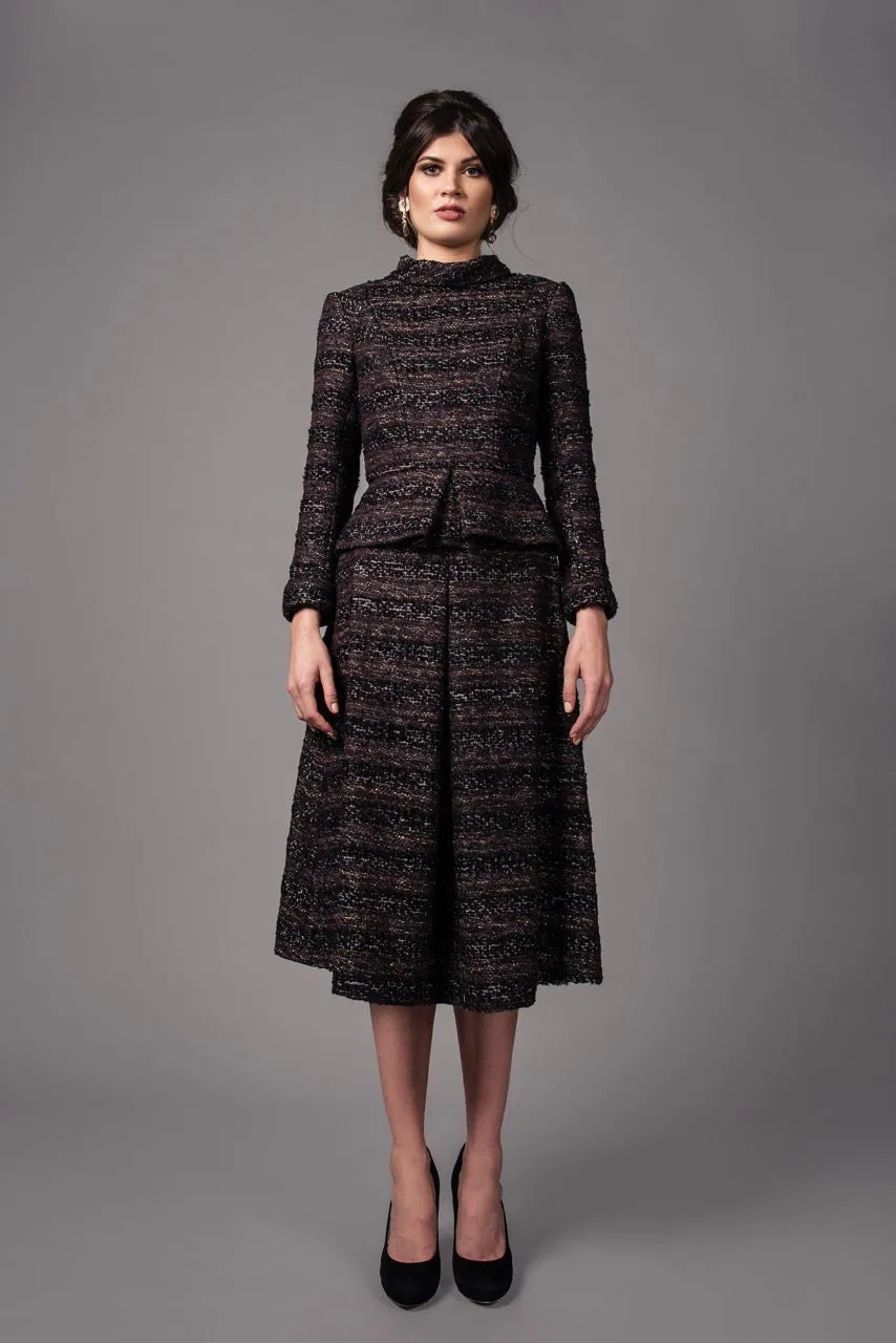 Peplum skirt suit - Tweed