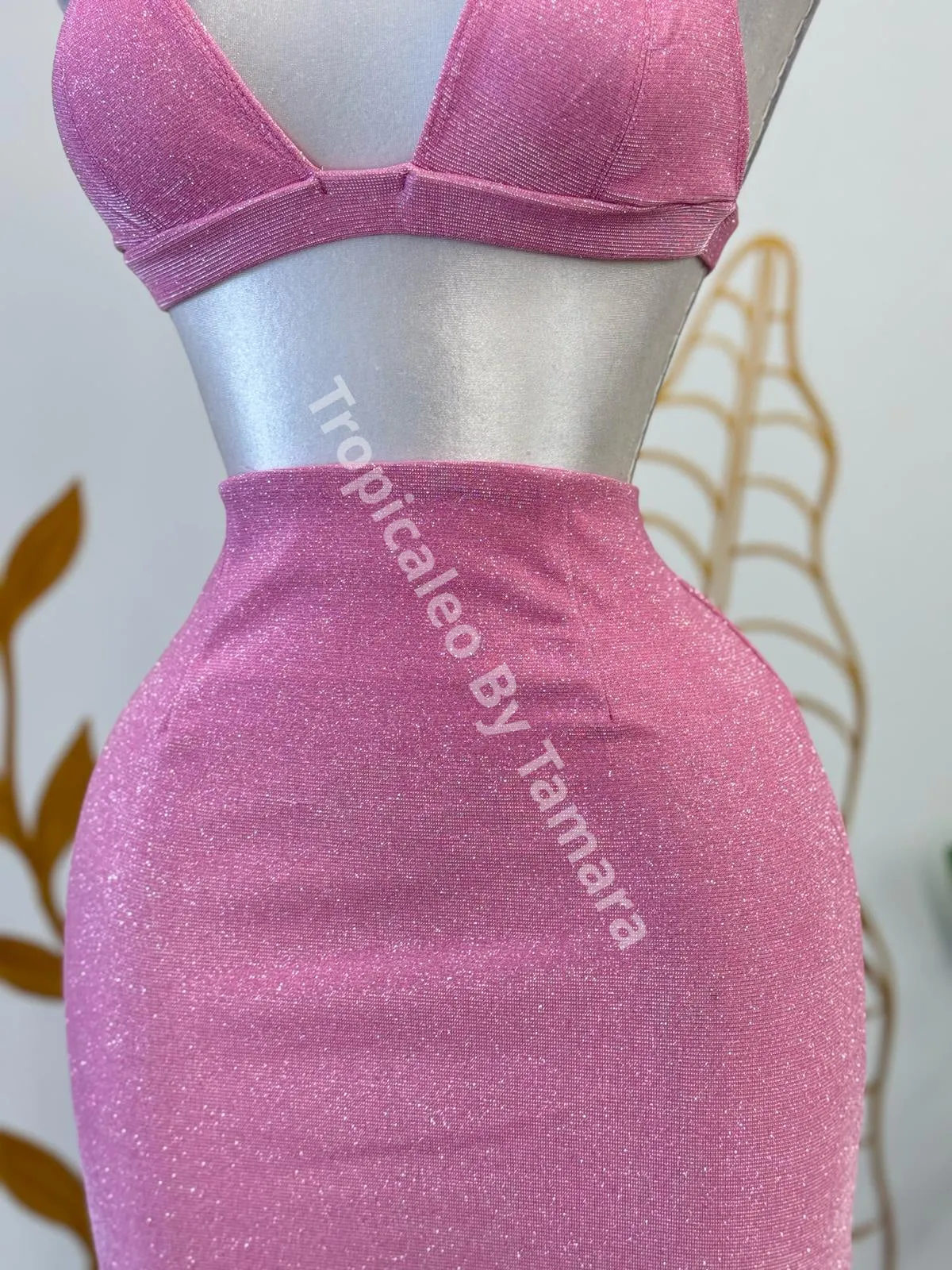 Pink Sparkle Two-Piece Set