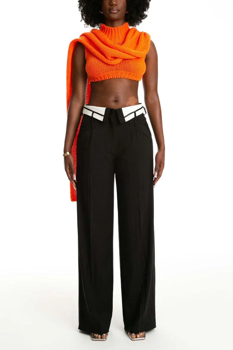 PJ660 High-Rise Wide Pants