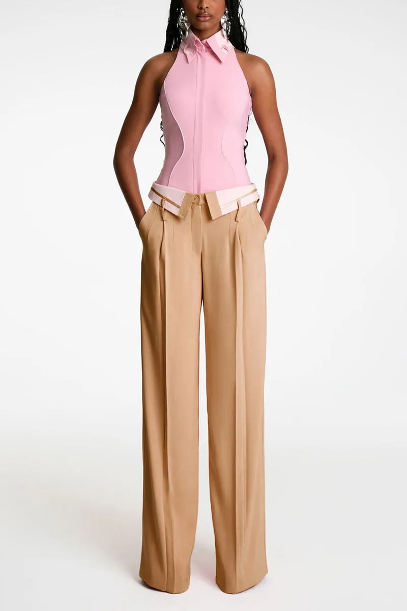 PJ660 High-Rise Wide Pants