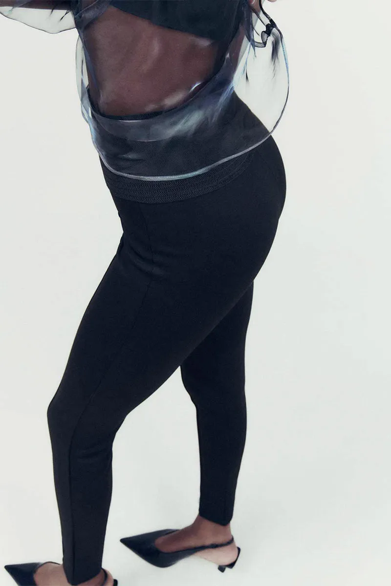 PK667 Basic High Waist Slimming Pants