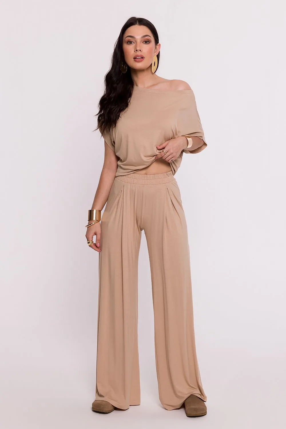 Pleated High-Rise Trousers Luxe