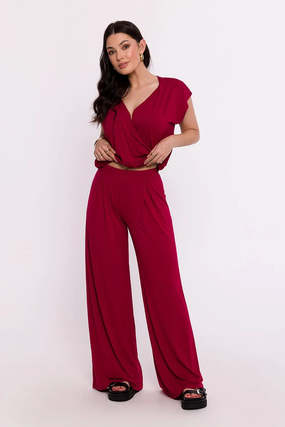 Pleated High-Rise Trousers Luxe