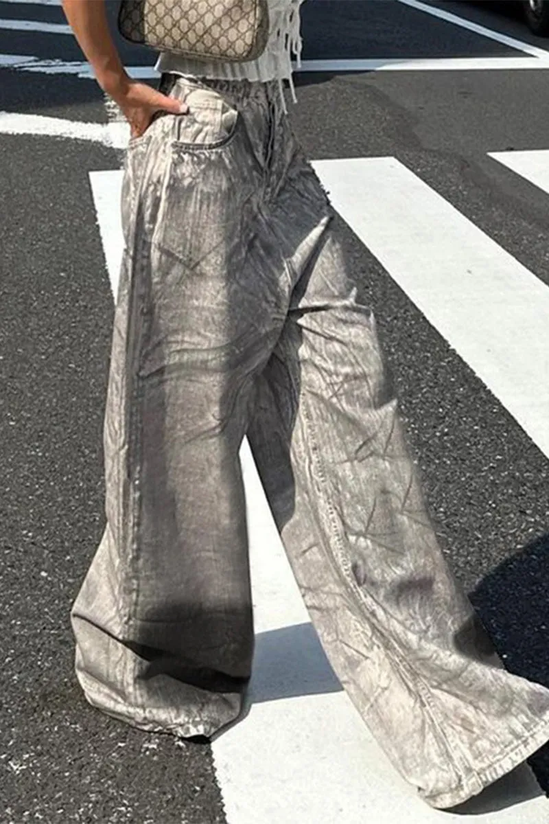PQ3307 Tie Dye Denim Jeans