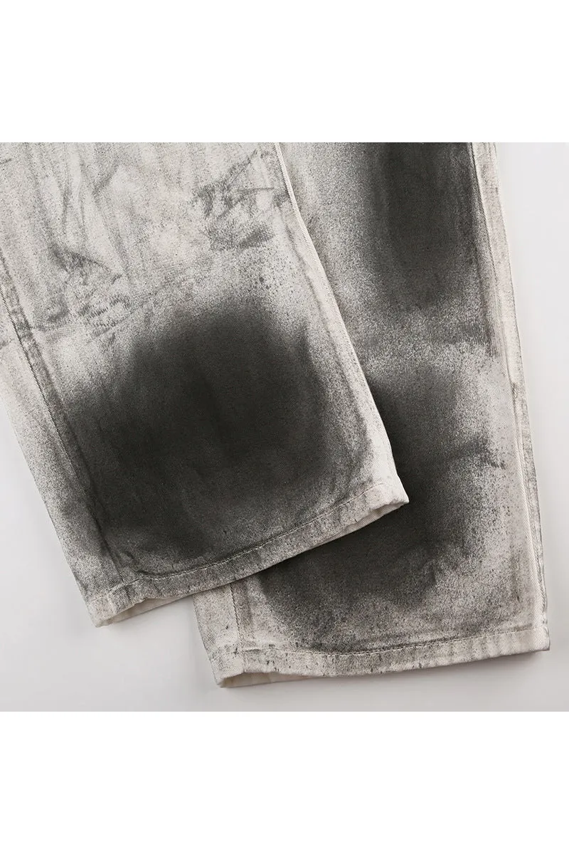 PQ3307 Tie Dye Denim Jeans