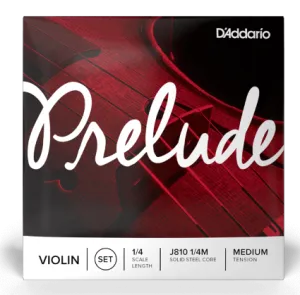 Prelude By D'Addario 1/4 Violin String Set - Medium Tension