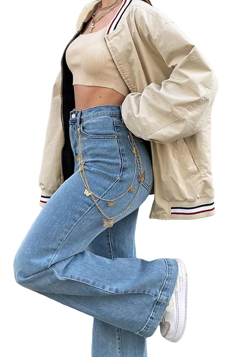 PT3098 High Rise Denim Jeans Pant