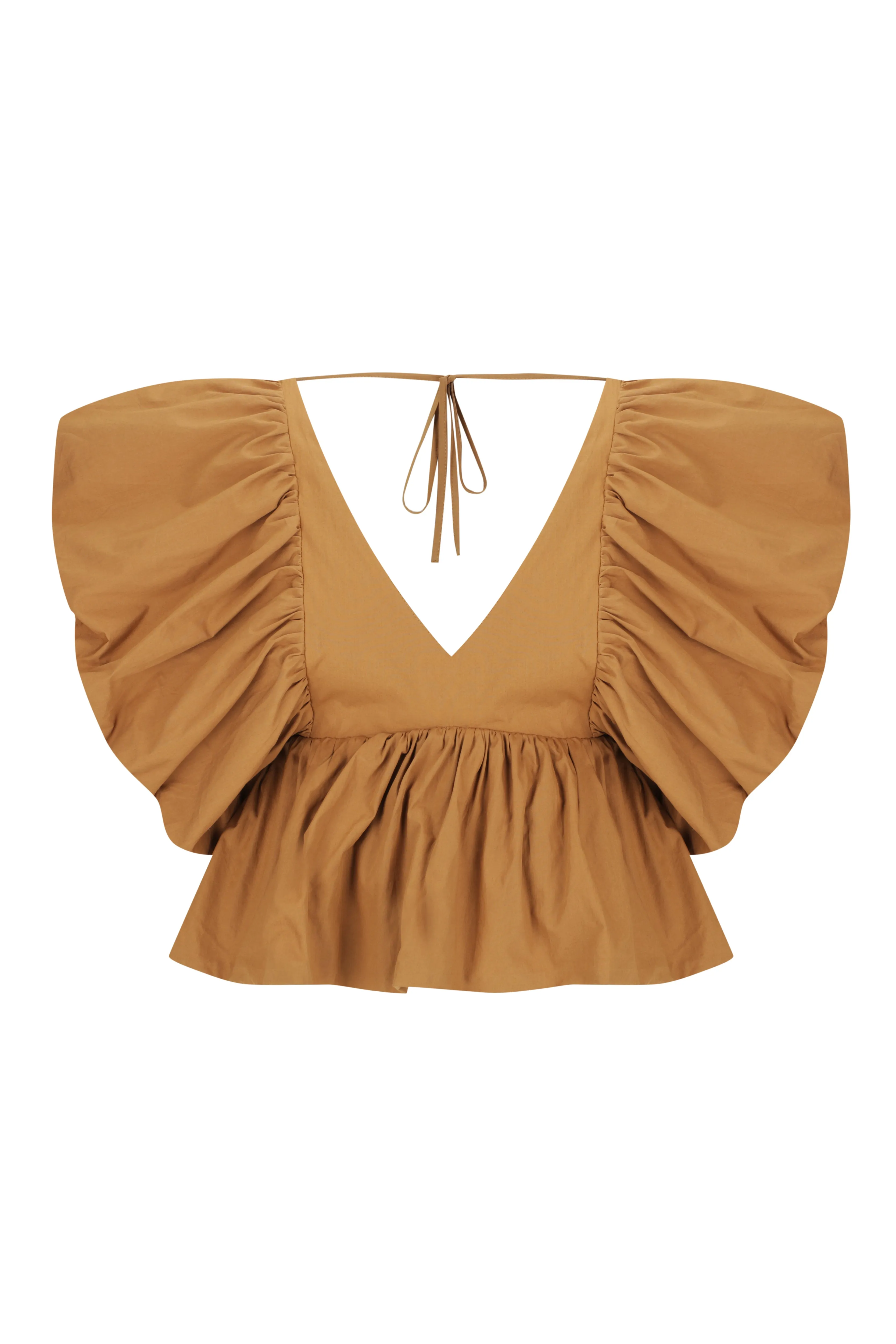 Puff Sleeve Peplum Top | Mini Skirt