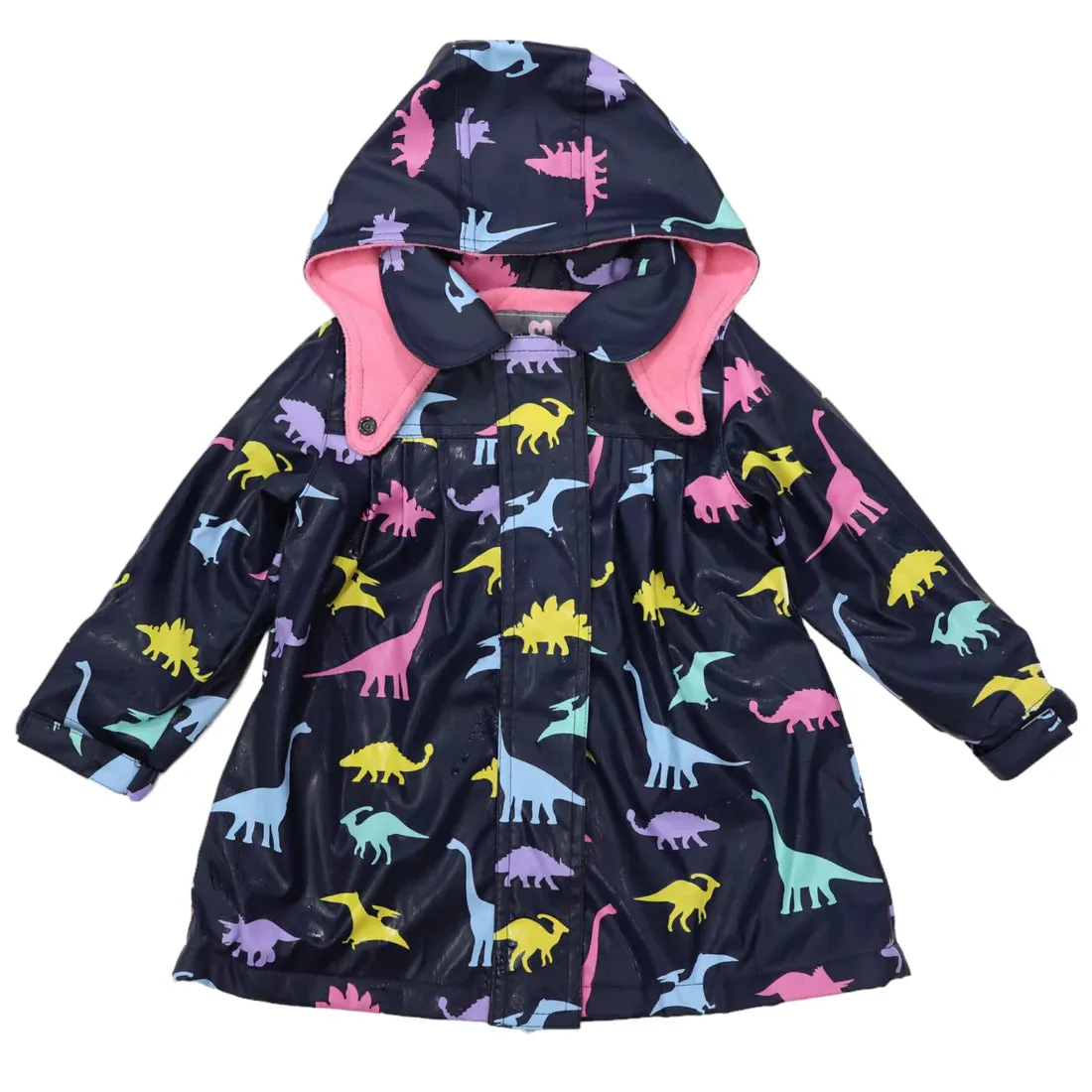 Raincoat - Colour Change Dinosaur - Navy