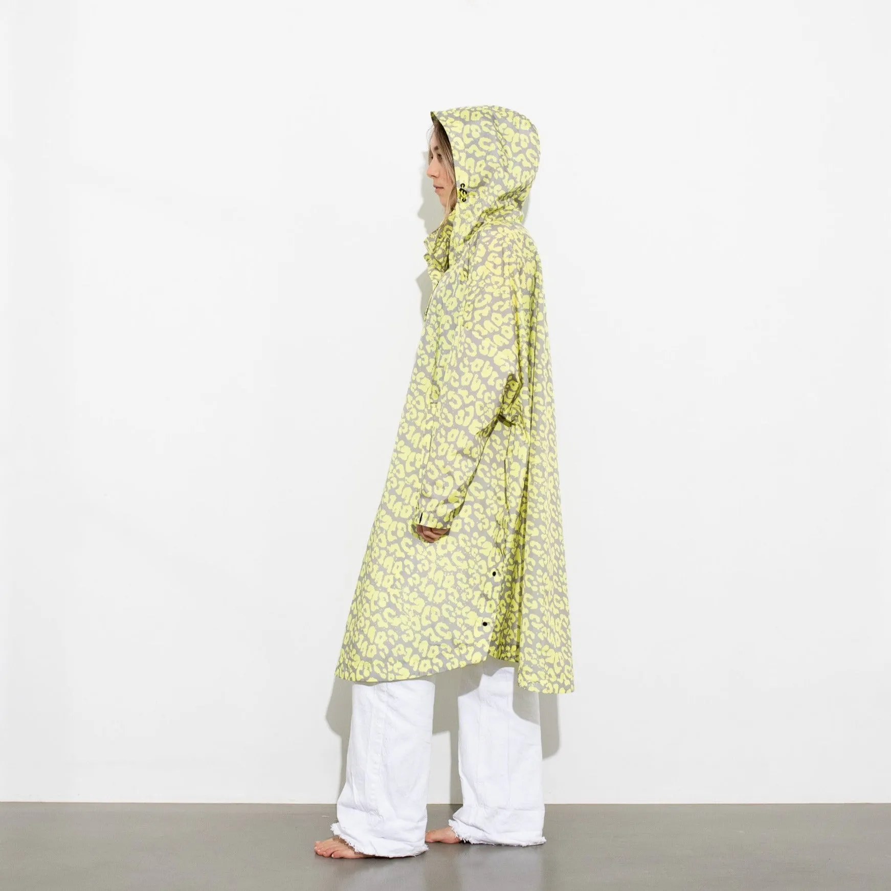 Raincoat leo splashes yellow/grey