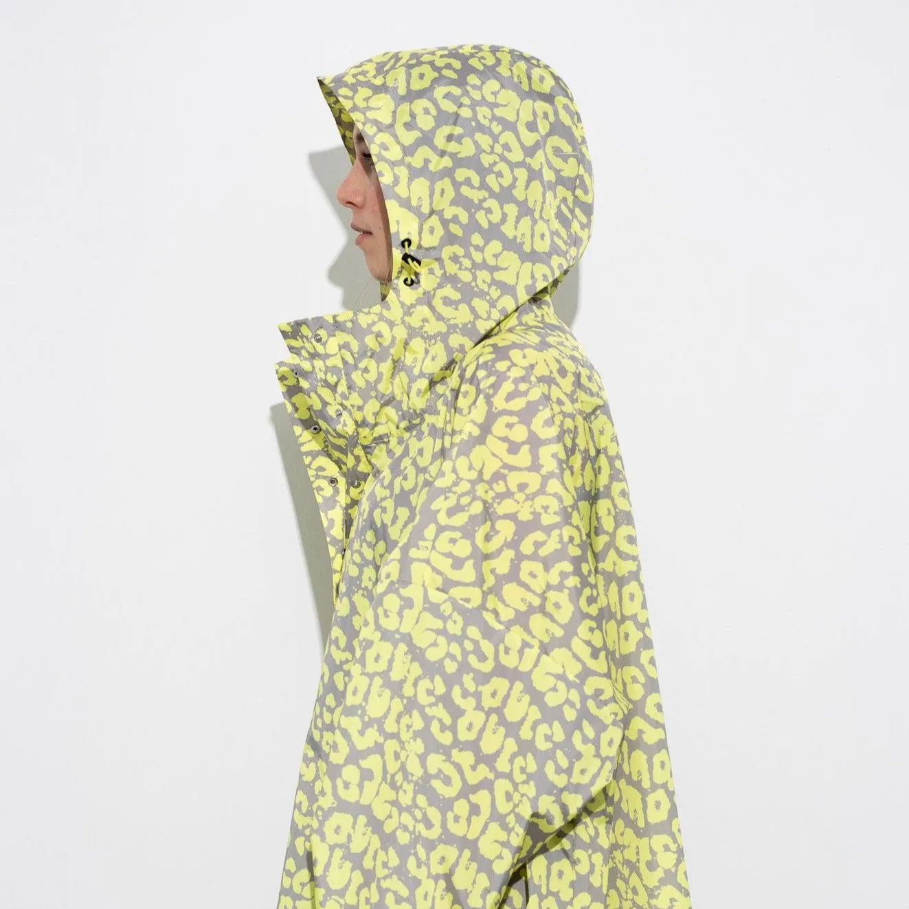 Raincoat leo splashes yellow/grey