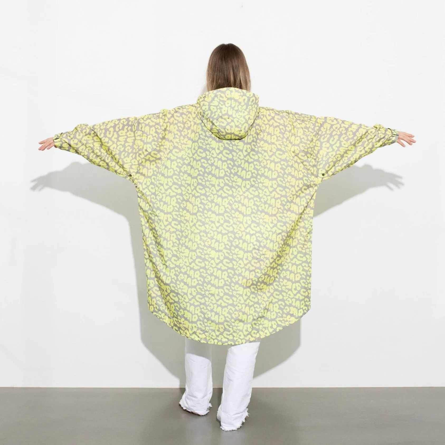 Raincoat leo splashes yellow/grey