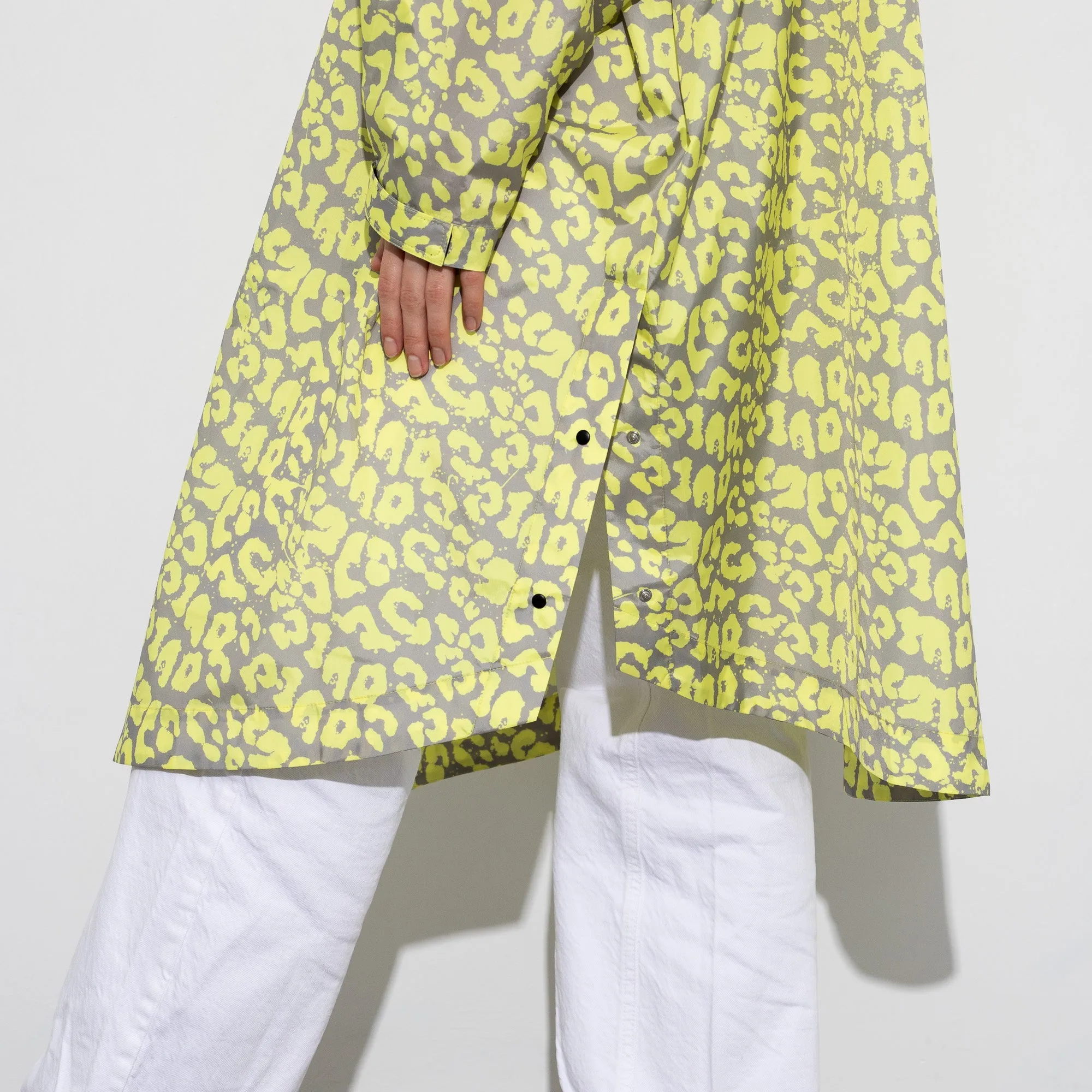 Raincoat leo splashes yellow/grey