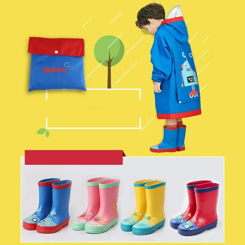Raincoats for children with large brim