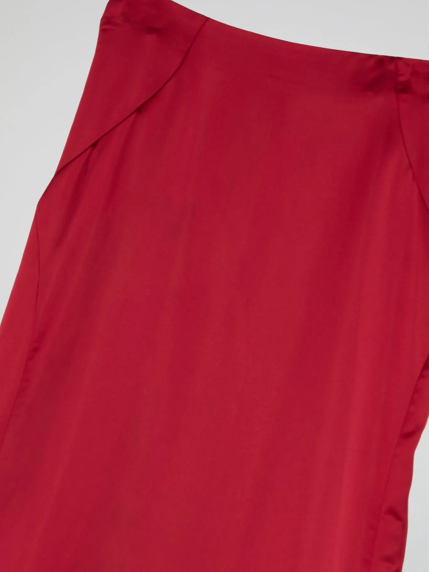 Red Godet Maxi Skirts