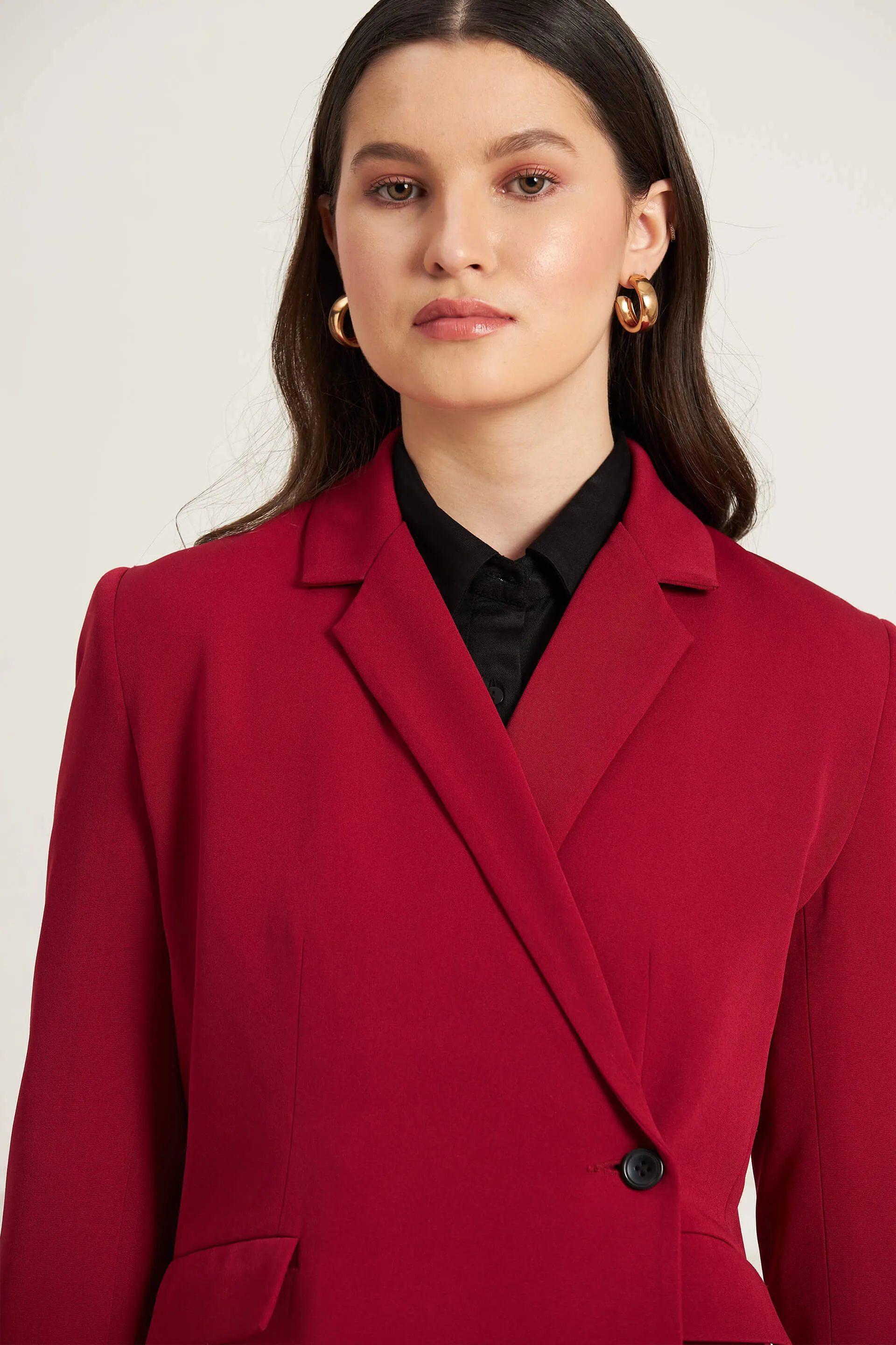 Regal-Viva Magenta Single Breasted Blazer - Viva Magenta