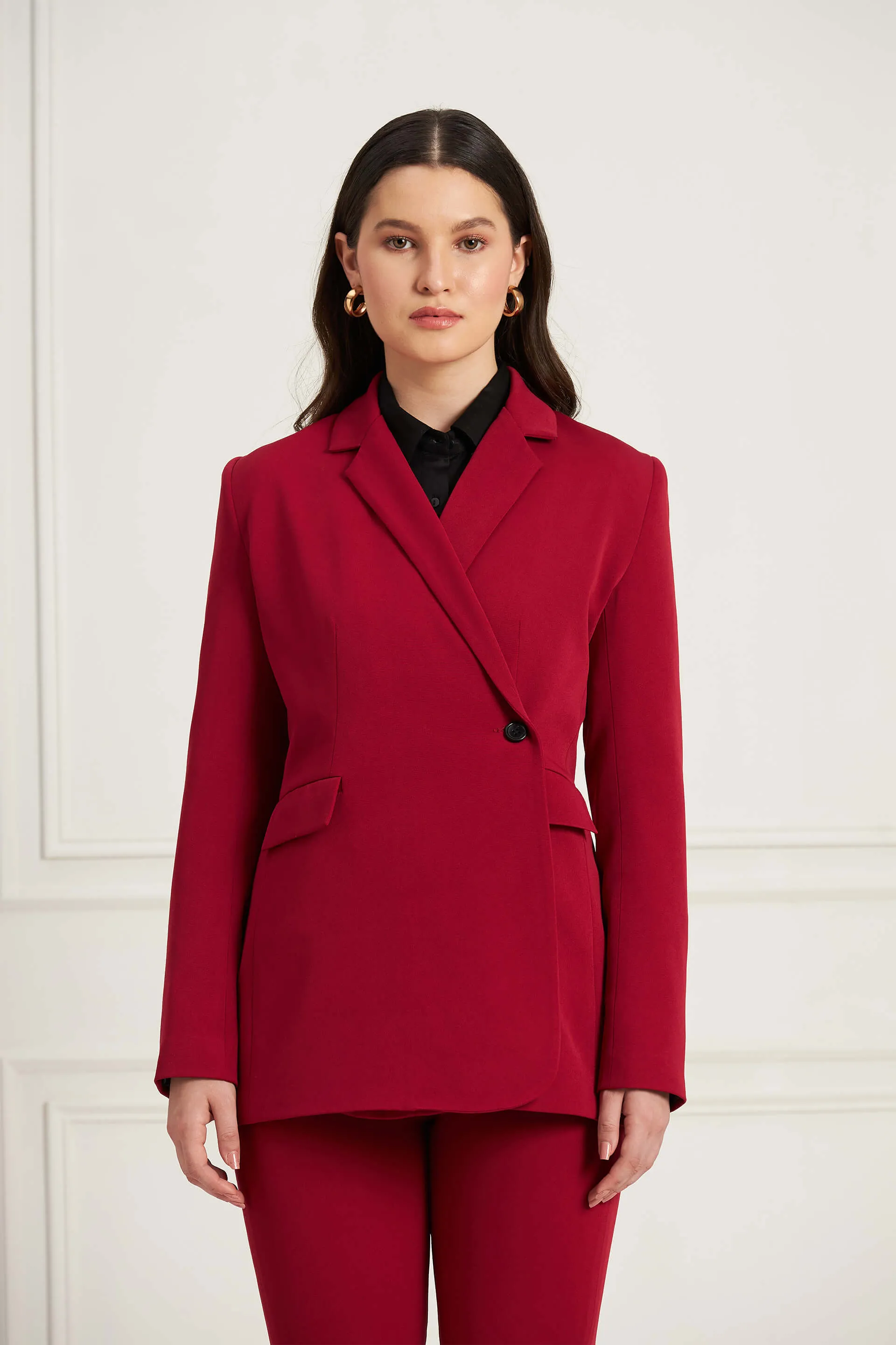 Regal-Viva Magenta Single Breasted Blazer - Viva Magenta