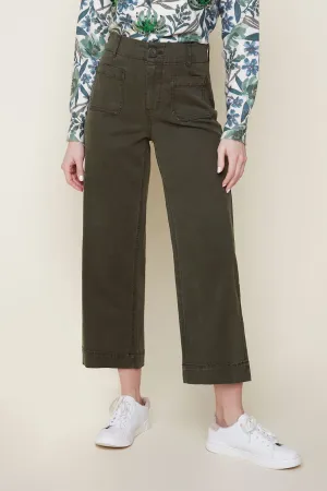 Renuar Cropped Wide Leg Pant