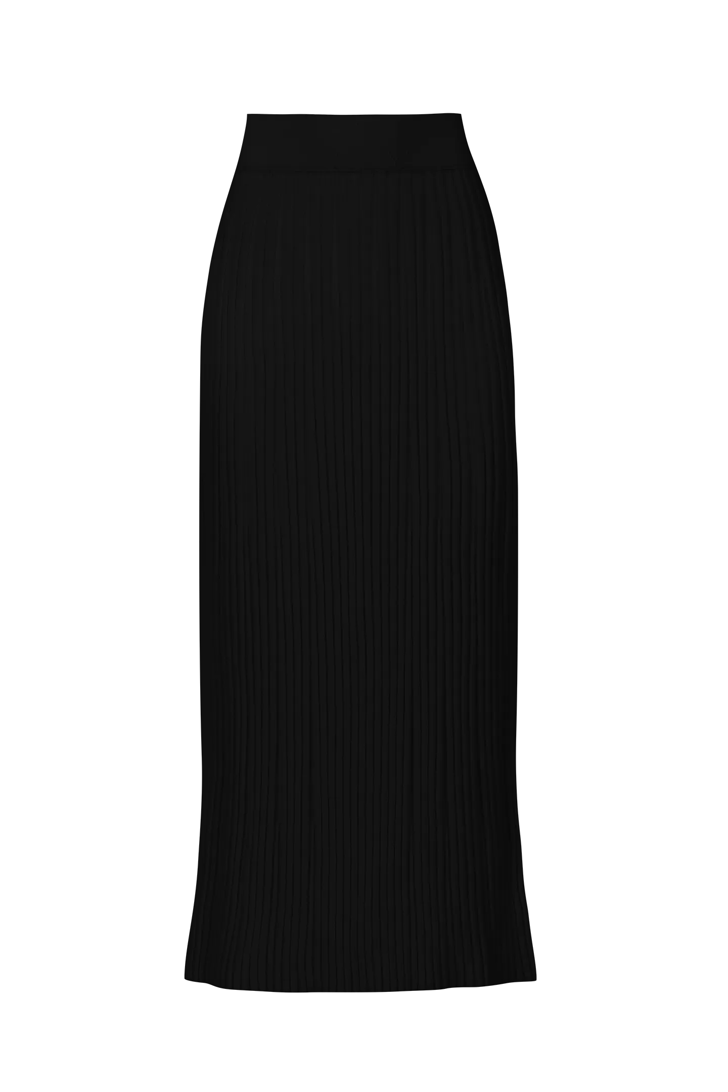 RIB MIDI SKIRT