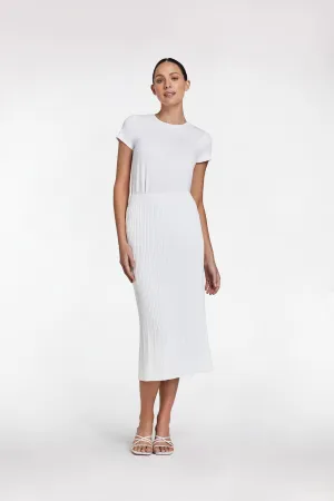 RIB MIDI SKIRT