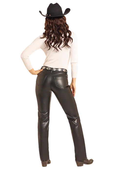 Rock&Roll Faux Leather Pants BW1PD05066
