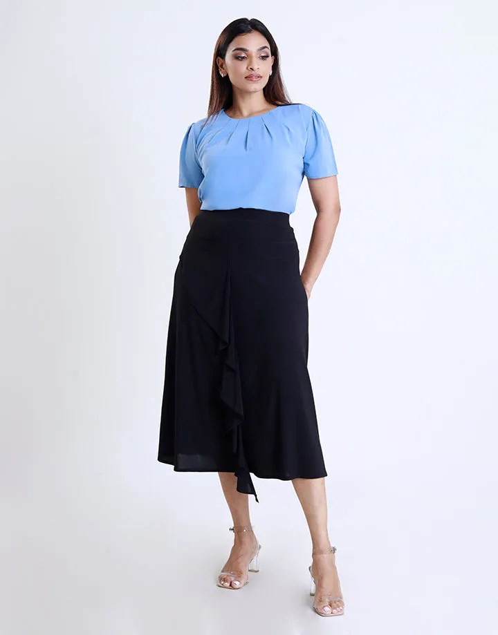 Ruffle A-Line Skirt
