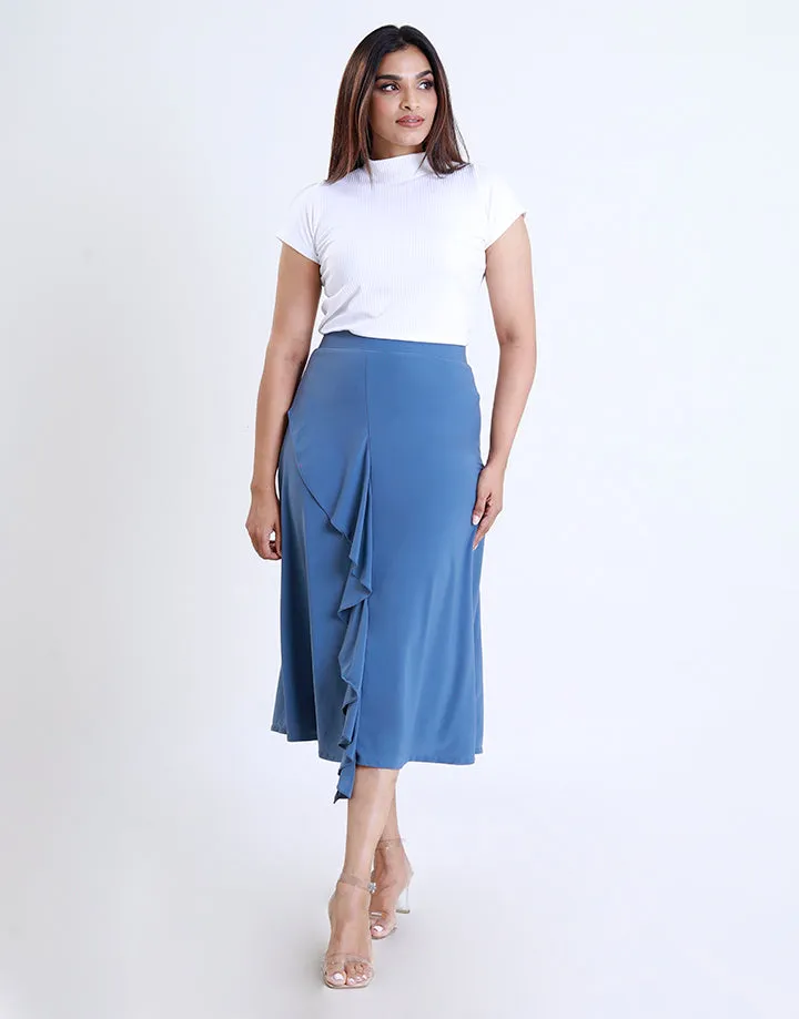 Ruffle A-Line Skirt
