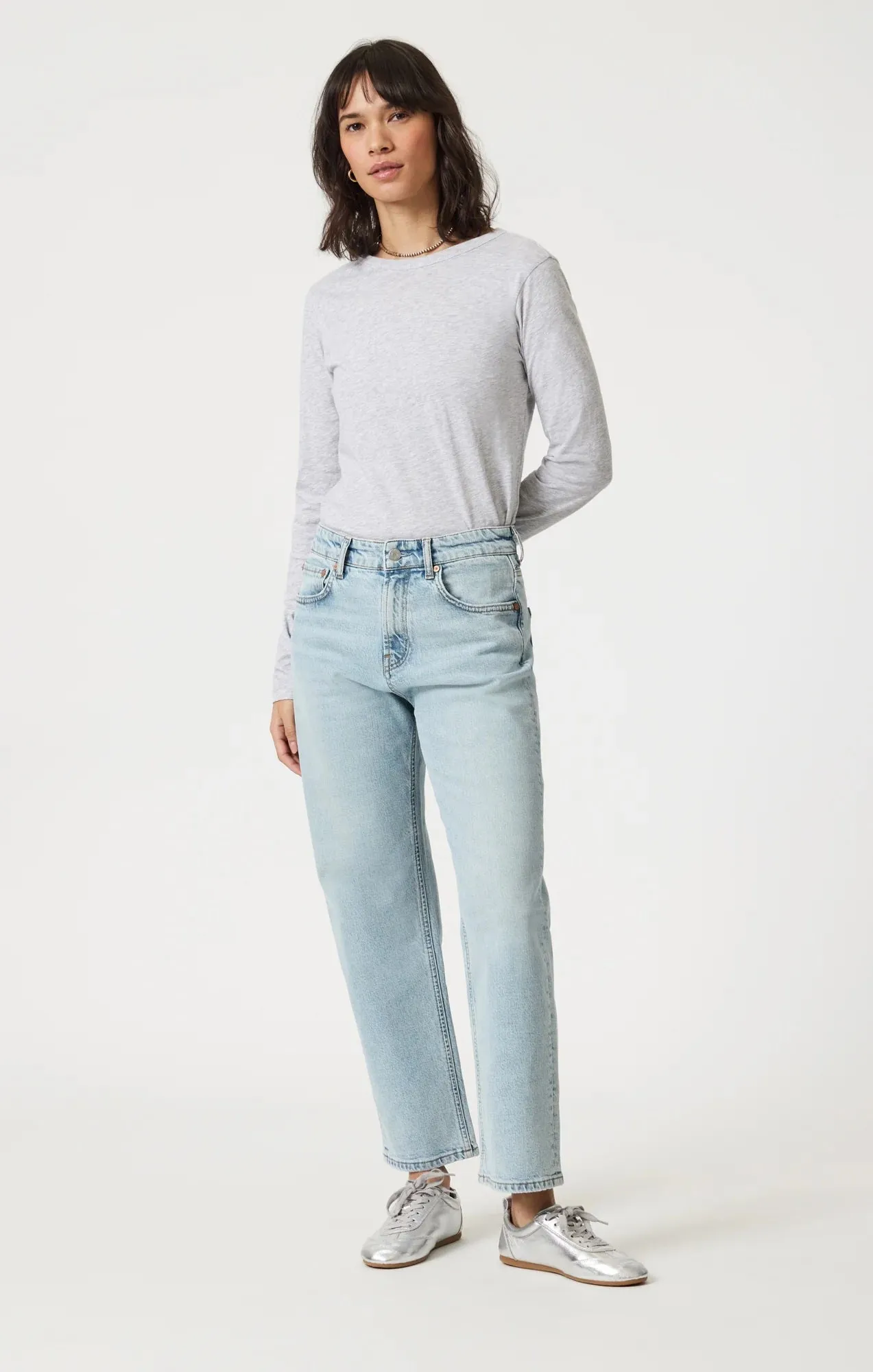 Savannah Straight Leg Jeans | Bleached Classic Blue