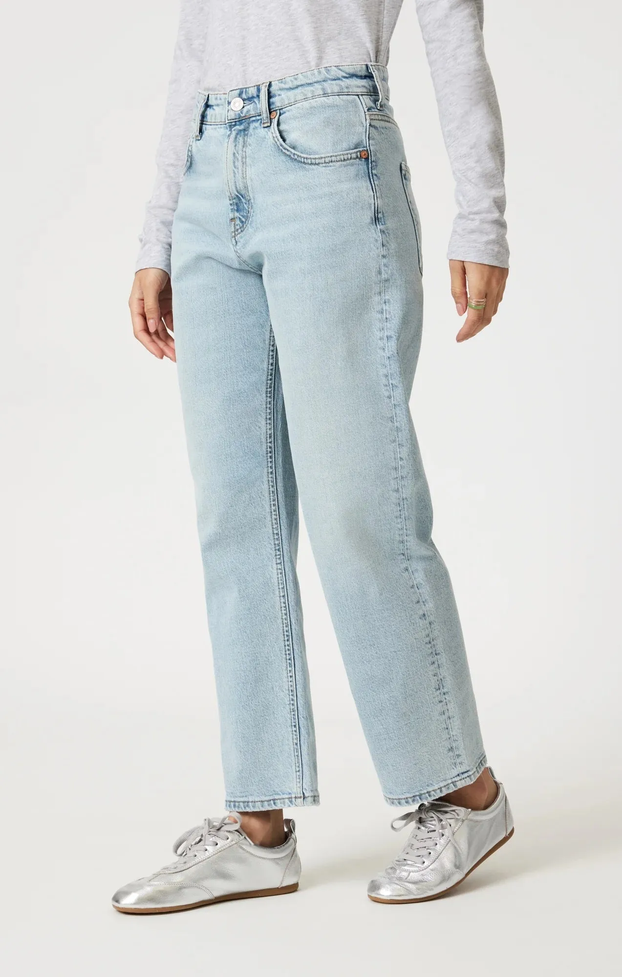 Savannah Straight Leg Jeans | Bleached Classic Blue