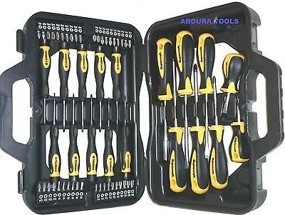 SCREWDRIVER KIT 58 PC Cr V STEEL- IN CARRY CASE- BRAND NEW.