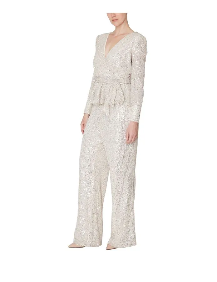 Sequin Wide Leg Pant