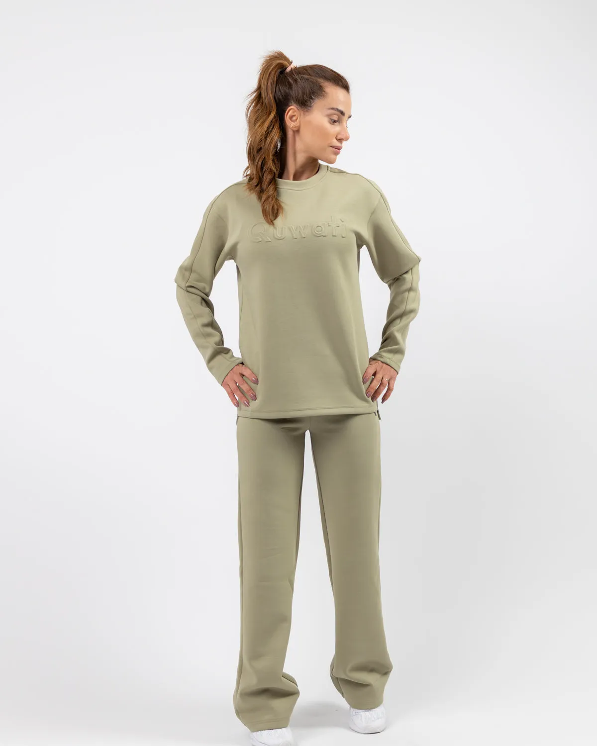 Shield Wide Leg Pants - Light Green