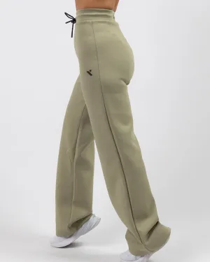 Shield Wide Leg Pants - Light Green
