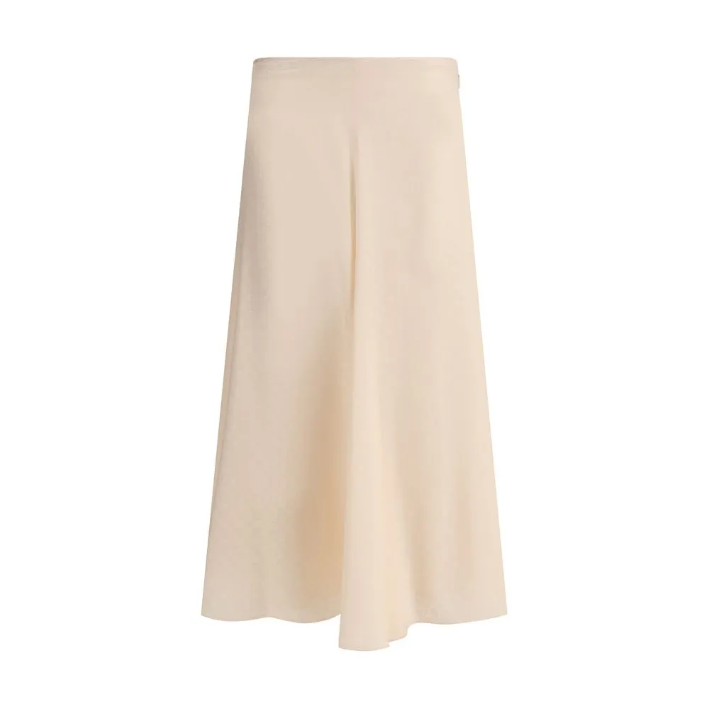 Silk midi Skirt